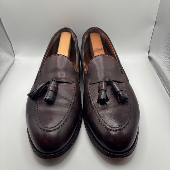 Alden Tassel Moccasin Loafer Burgundy Calf 663 Men's Size 12C - Picture 3 of 9